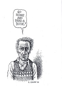 Go Home and Read a Book! (Robert Crumb)