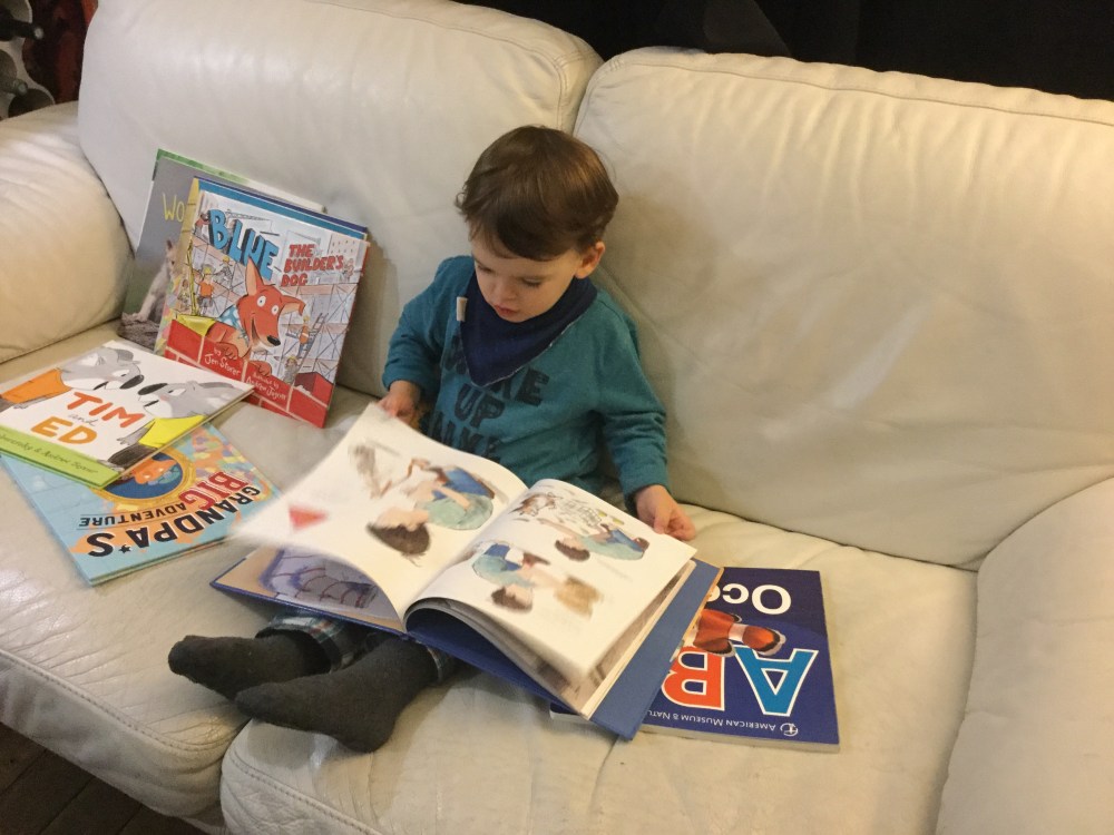 Matteo loves to read!