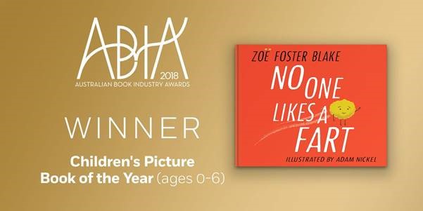 NO ONE LIKES A FART Picture Book of the Year